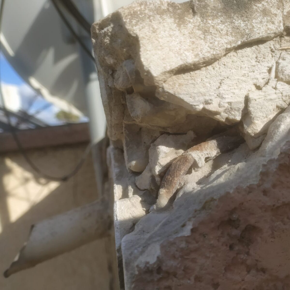 שיקום בטון לפני שיקום בטון לפני